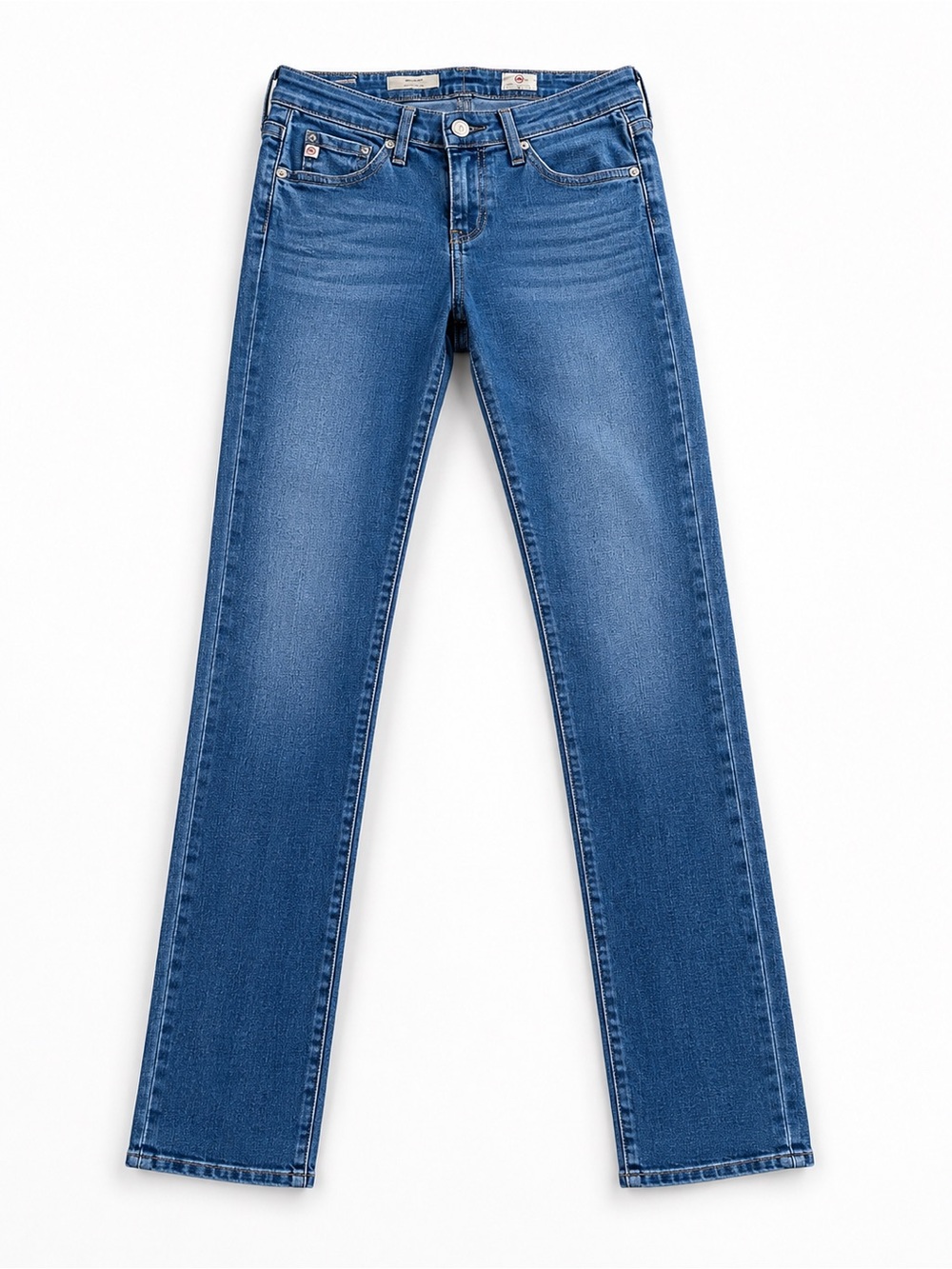 AG "The Stilt" Cigarette Leg Jeans | Size 25R | Mid-Rise Medium Wash